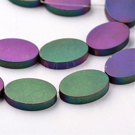 Electroplate Non-magnetic Synthetic Hematite Beads Strands G-F300-10-F02-1