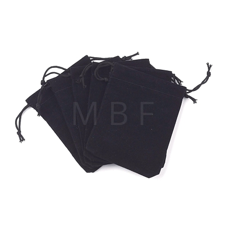 Velvet Cloth Drawstring Bags X-TP-C001-70X90mm-4-1