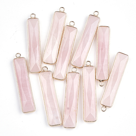 Natural Rose Quartz Pendants G-S344-23F-1