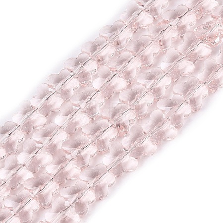 Transparent Glass Beads Strands GLAA-Q118-01A-B12-1