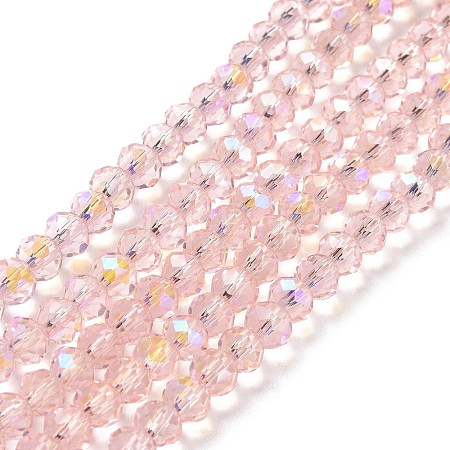 Electroplate Glass Beads Strands EGLA-A034-T3mm-L18-1