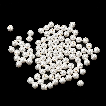 Electroplated Shell Pearl Beads BSHE-B008-05A-4mm-1