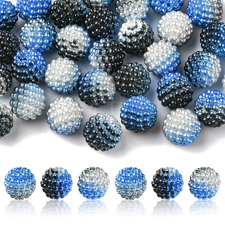 Imitation Pearl Acrylic Beads OACR-FS0001-32H-1