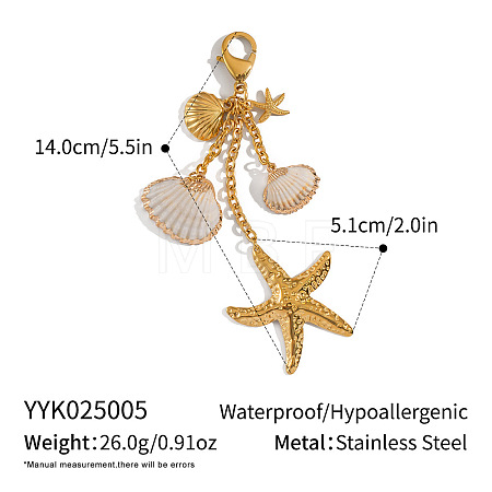 Beach Stainless Steel Pendant Decorations JU0955-1-1