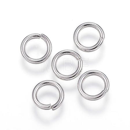 Tarnish Resistant 304 Stainless Steel Open Jump Rings STAS-E113-12P-1