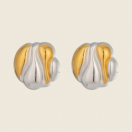 Nuggets 304 Stainless Steel Stud Earrings WQ1047-1