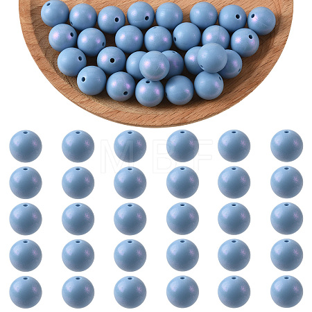 30Pcs Round Silicone Beads SIL-SZ0004-23B-1