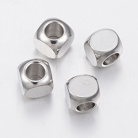 Tarnish Resistant 304 Stainless Steel Beads STAS-H426-02-5MM-1