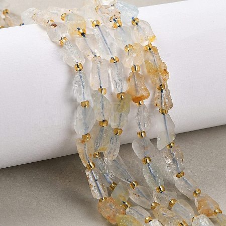 Raw Rough Natural White Topaz Beads Strands G-D101-A15-1