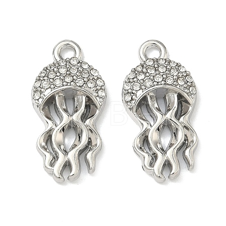 Alloy Crystal Rhinestone Pendants FIND-G108-04B-P-1