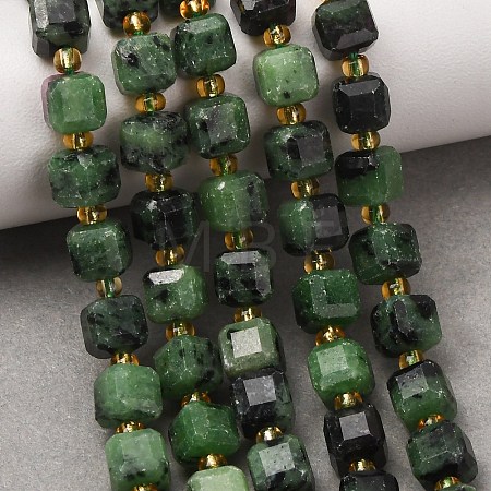 Natural Ruby in Zoisite Beads Strands GG-CBAC972-A17-01-1