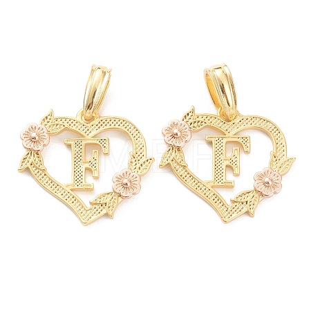 Real 18K Gold Plated Brass  Pendants KK-J042-43G-F-1