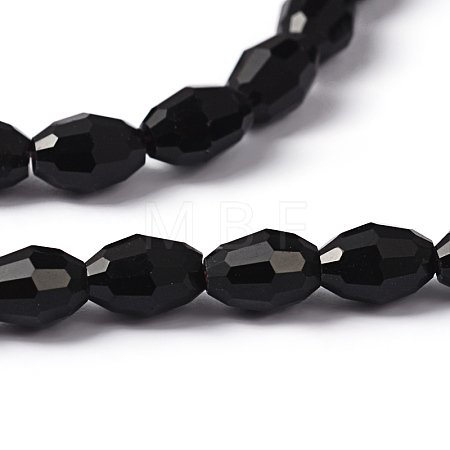 Faceted Glass Beads Strands X-GC891Y-3-1