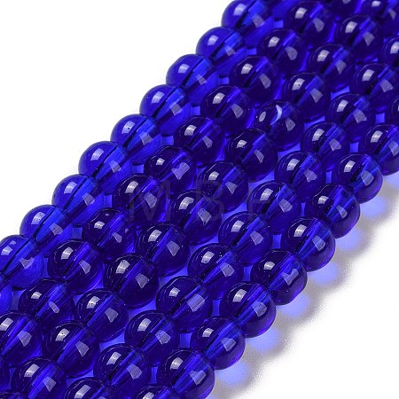 Glass Round Bead Strands GLAA-I028-6mm-13-1