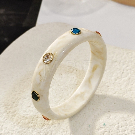 Resin Bangles for Women LS-BJEW-P357-04G-1
