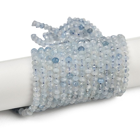 Natural Aquamarine Beads Strands G-L587-B02-01-A-1