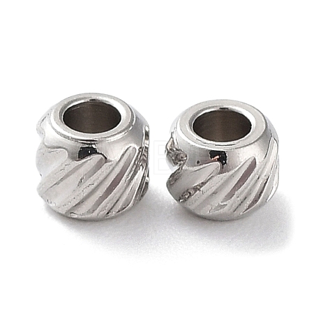 Non-Tarnish 201 Stainless Steel Spacer Beads STAS-K259-14C-P-1