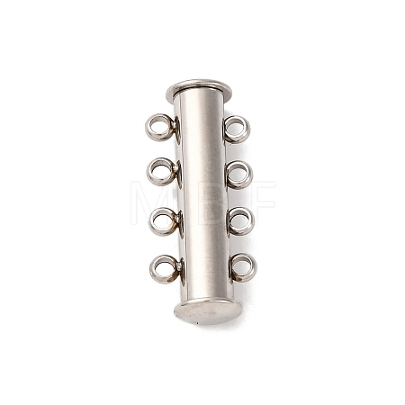 304 Stainless Steel Slide Lock Clasps STAS-A117-07B-P-1