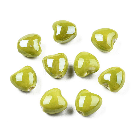 Pearlized Handmade Porcelain Beads X1-PORC-T007-21-09-1