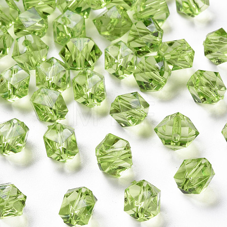 Transparent Acrylic Beads TACR-S154-15B-83-1
