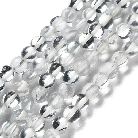 Synthetic Moonstone Beads Strands G-P528-J01-09-1