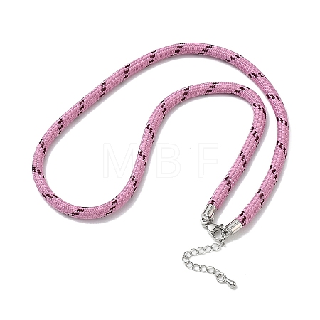 Ployester Core-Wrapped Round Cord Necklace Making KK-CBACFA2-03P-24-1