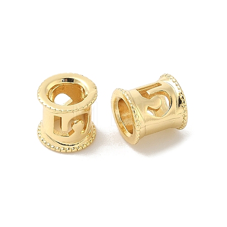 Brass European Beads KK-B166-01G-5-1