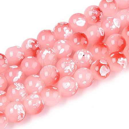 Baking Paint Glass Beads X1-DGLA-N015-10mm-03-1