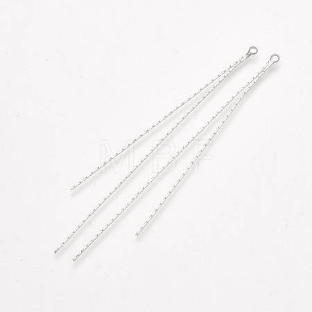 Brass Chain Tassel Big Pendants X-KK-T035-130P-1