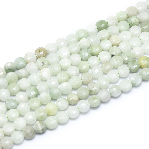 Natural Myanmar Jade/Burmese Jade Beads Strands G-D0003-A46-1