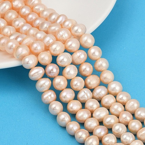 Natural Cultured Freshwater Pearl Beads Strands PEAR-I007-07Z-02B-1