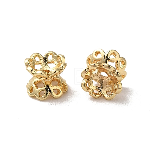 Rack Plating Flower Brass Beads KK-F873-26LG-1