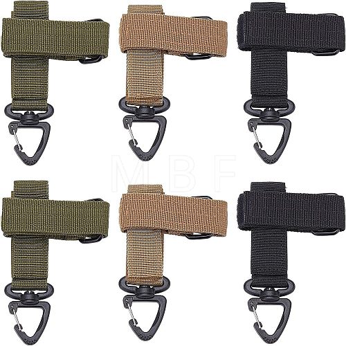 6Pcs Nylon Cable Tie with Plastic Clasp Gloves Holder AJEW-FH0001-49-1