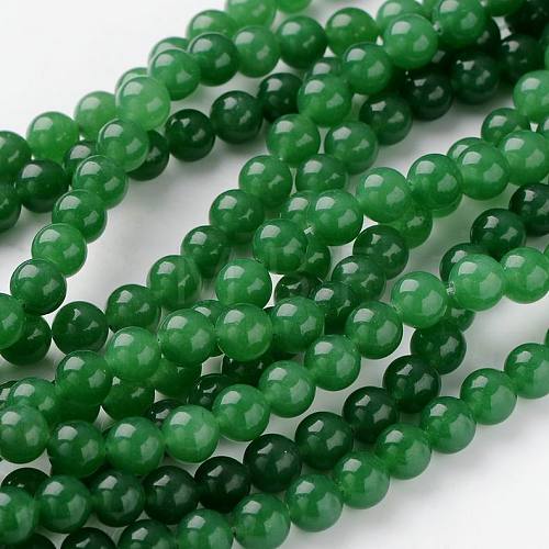 Natural Dyed Jade Beads Strands JBR10-8mm-1