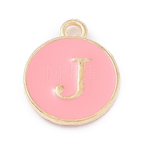 Golden Plated Alloy Enamel Charms ENAM-Q437-14J-1