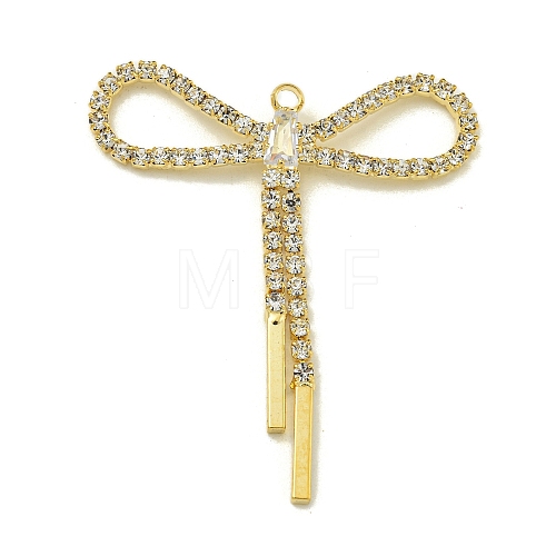 Brass Rhinestone Pendants KK-I715-14G-01-1