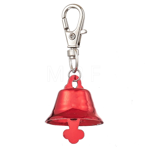 Iron Bell Pendant Decoration HJEW-JM02491-01-1