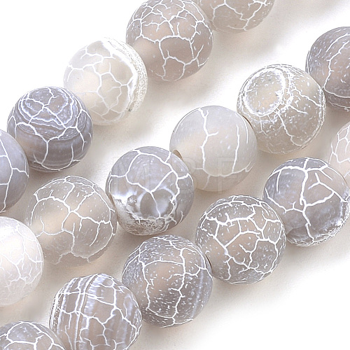 Natural Weathered Agate Beads Strands G-S259-05E-10mm-1