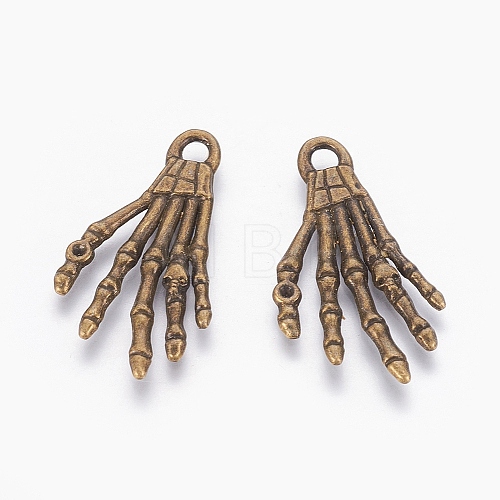 Tibetan Style Alloy Pendants X-TIBEP-5291-AB-FF-1