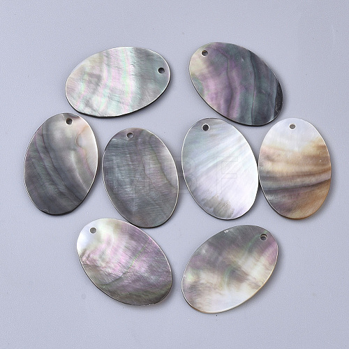 Black Lip Shell Pendants SSHEL-S251-33B-1