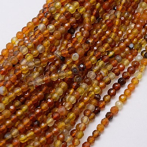 Natural Agate Beads Strands G-G580-4mm-06-1