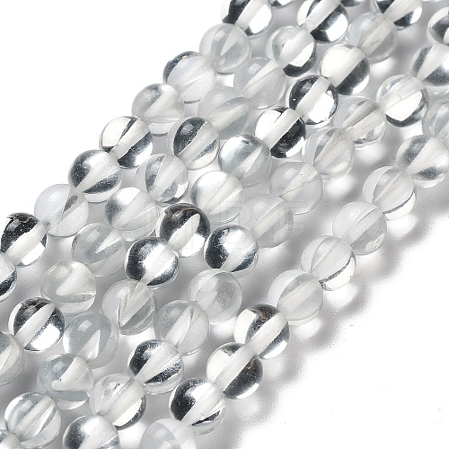 Synthetic Moonstone Beads Strands G-P528-J01-09-1