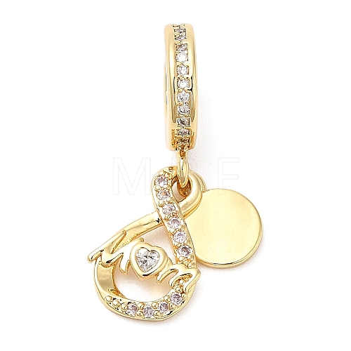 Rack Plating Brass Pendants KK-D027-07G-1