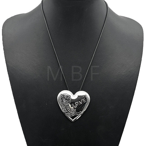 Alloy Pendant Necklace Round Heart Love Flower Fish Pendant Necklace DX5218-5-1