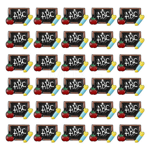 Globleland 30Pcs Opaque Resin Pendants RESI-GL0001-07-1