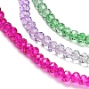 Transparent Painted Glass Beads Strands DGLA-A034-T2mm-A06-4