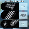 100Pcs 5 Styles Low-boron Silicate Glass Bottles AJEW-WA0004-68-4