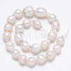 Natural Baroque Pearl Keshi Pearl Beads Strands PEAR-N010-01-3