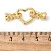 Brass Fold Over Clasps KK-M320-19G-3