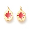 Real 18K Gold Plated Brass Charms KK-L006-028G-1
